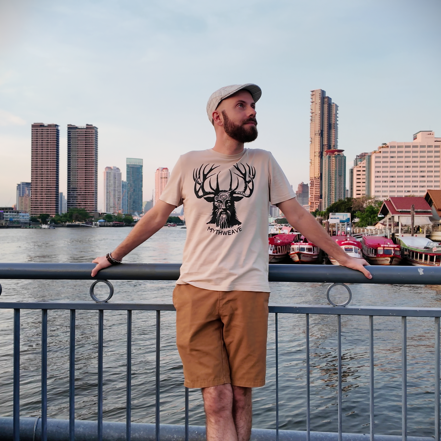 T-shirt en coton bio "Cernunnos"