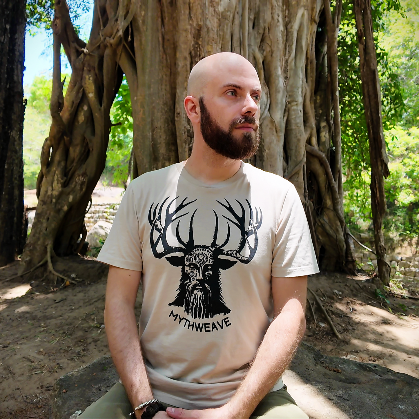 T-shirt en coton bio "Cernunnos"