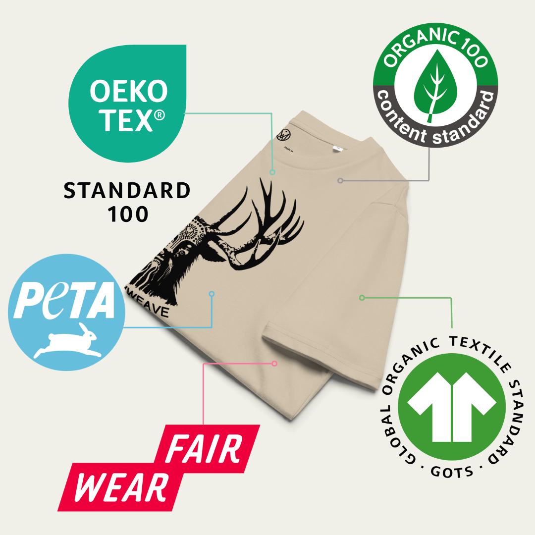 T-shirt "Cernunnos" en coton bio