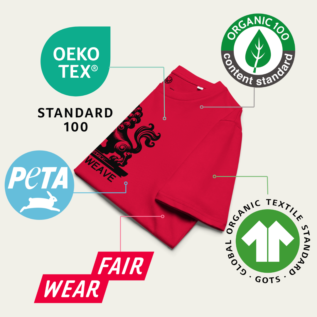 T-shirt "Foo dog" en coton bio - Homme