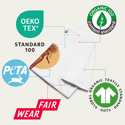 T-shirt "Goddess of the Sun" en coton bio - Femme