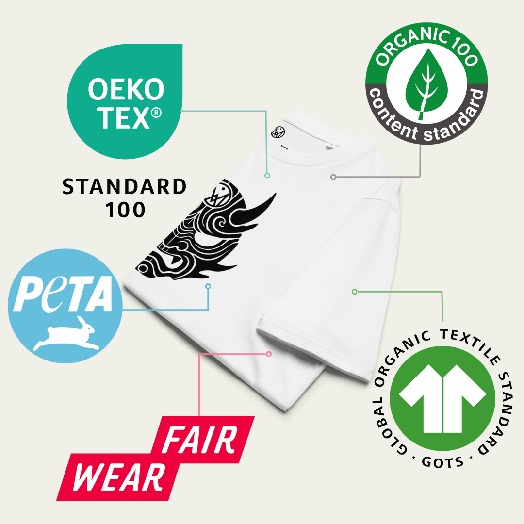 T-shirt "Oni Mask" en coton bio - Femme