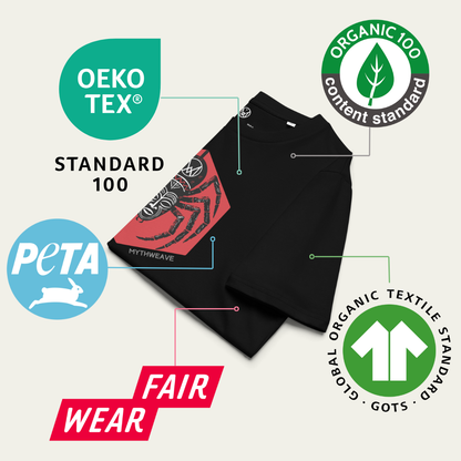 T-shirt "Anansi" en coton bio - Homme