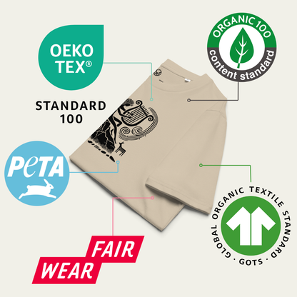 T-shirt "Orphée" en coton bio - Homme