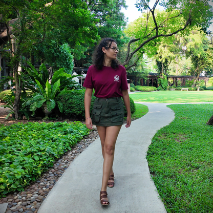 T-shirt MYTHWEAVE en coton bio logo blanc - Femme