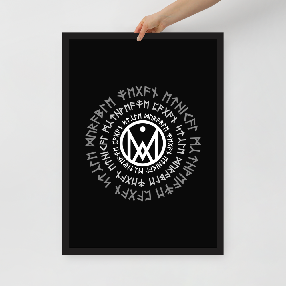 Tableau Mythweave Runic circles 61x91cm