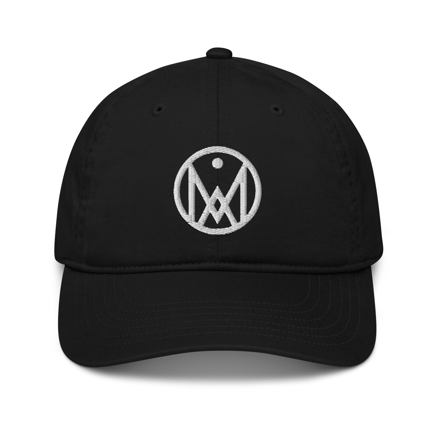 Casquette noire logo MythWeave de face