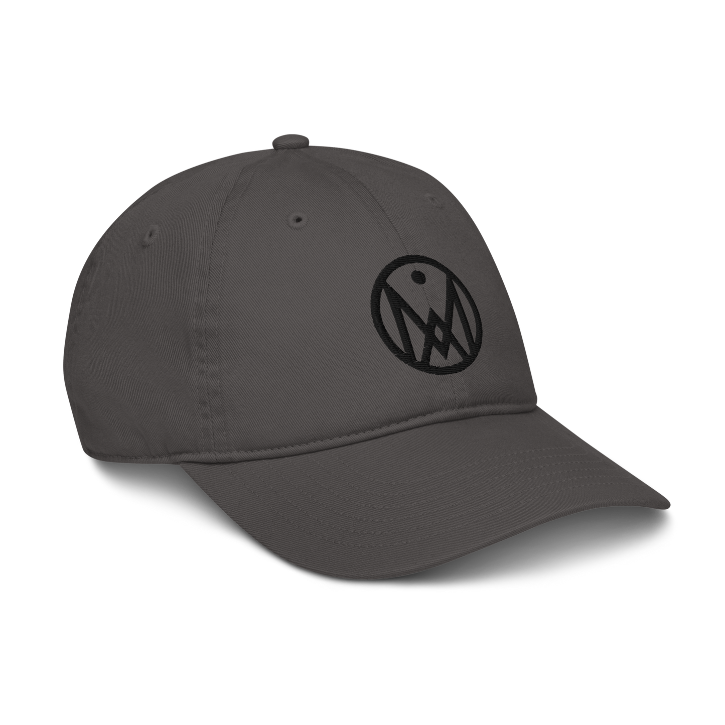 Casquette grise logo MythWeve de profil