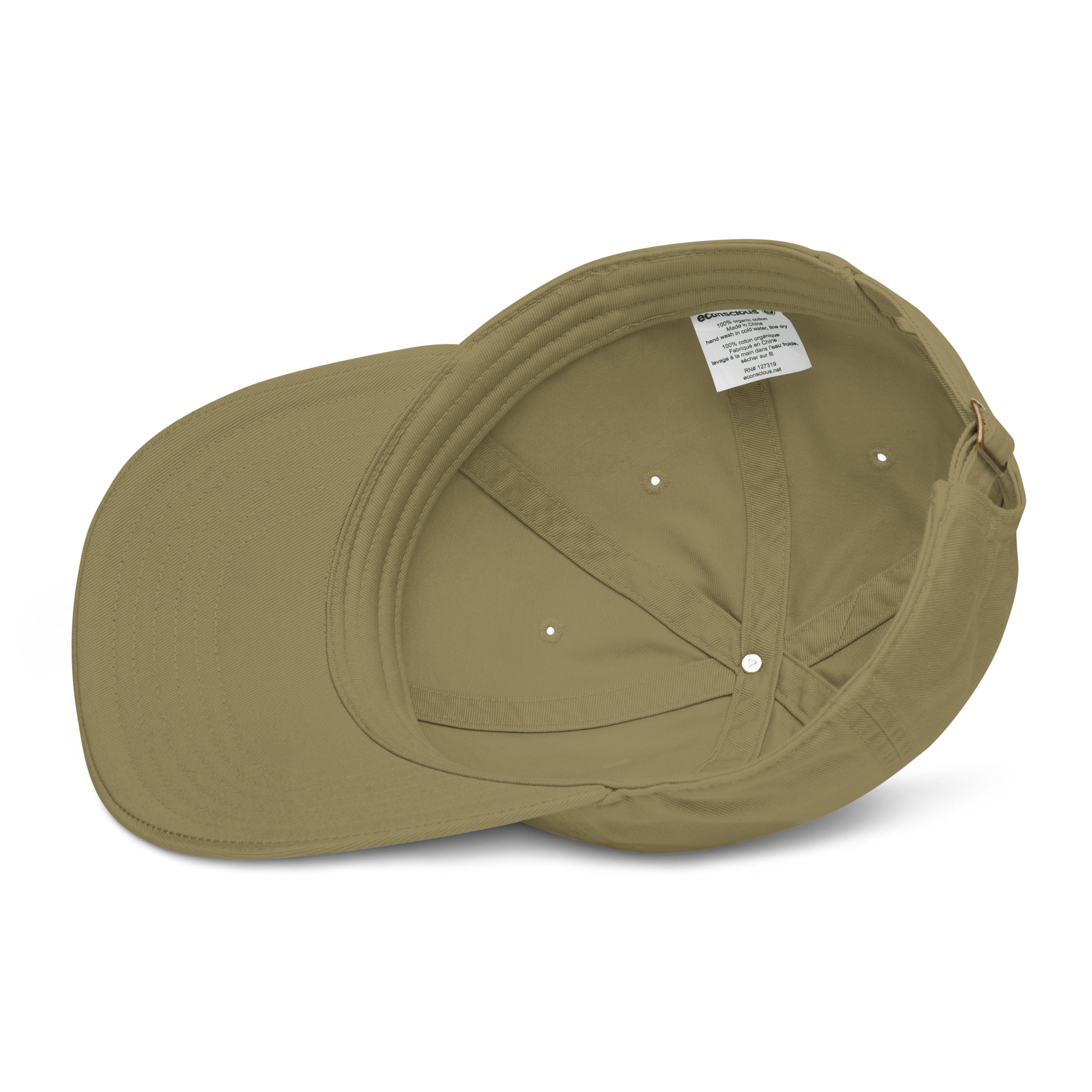 Casquette vert kaki logo MythWeave intérieur