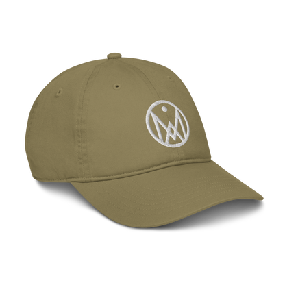 Casquette vert kaki logo MythWeave de profil