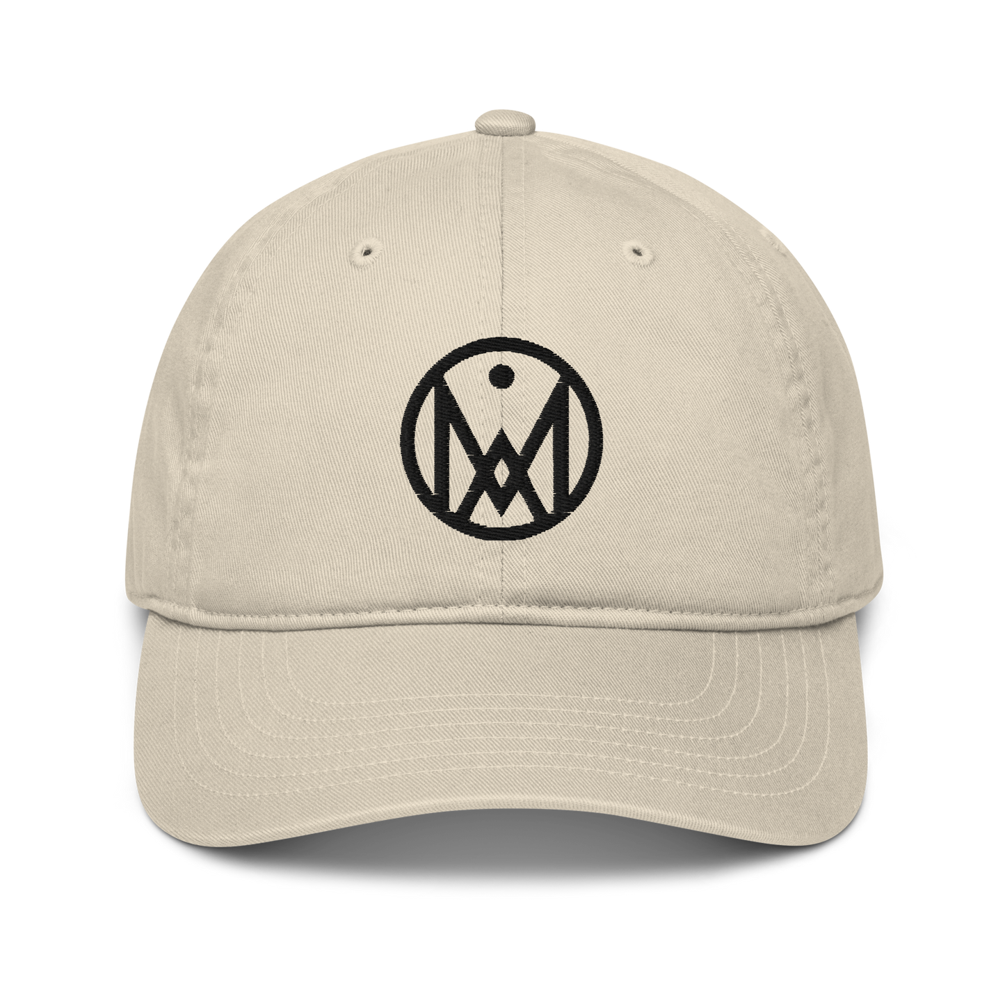 Casquette beige logo MythWeve de face