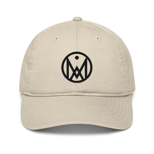 Casquette beige logo MythWeve de face