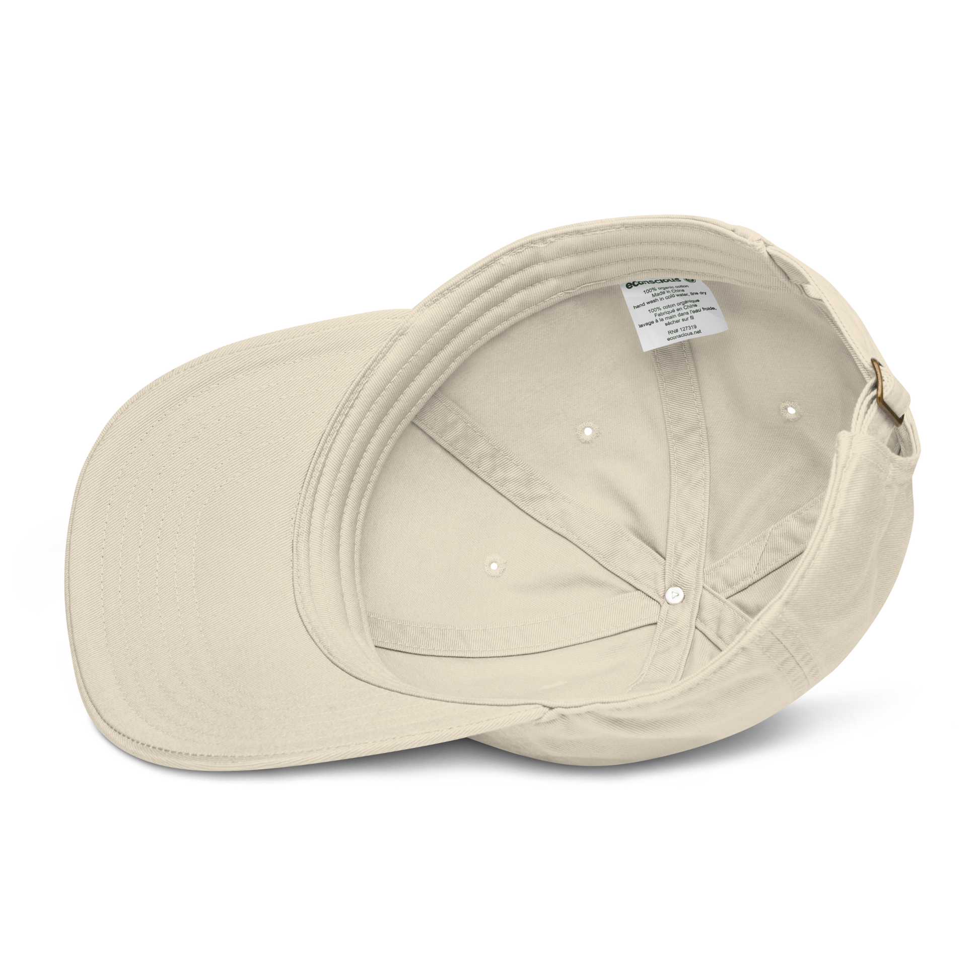 Casquette beige logo MythWeve intérieur