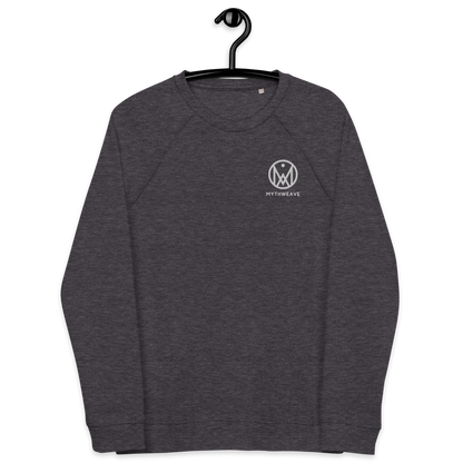 Sweatshirt brodé en coton bio "Mythweave" - Gris