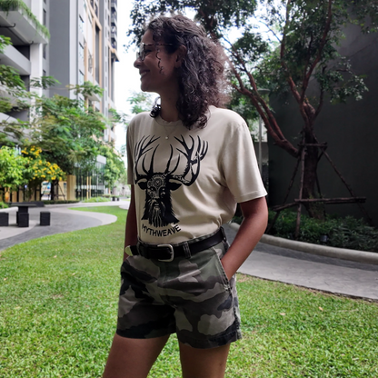 "Cernunnos" T-shirt in organic cotton - Women's