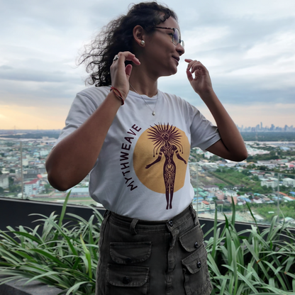 “Goddess of the Sun” T-shirt in organic cotton - Women